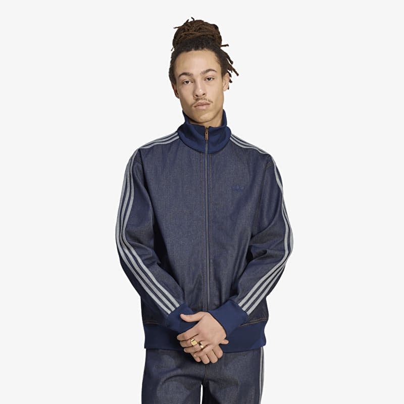 Veste adidas Firebird Adicolor Raw Denim Track Top Jacket Indigo Denim