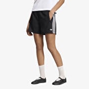 adidas Pinstripe Firebird Shorts Black/ White/ Grey Two