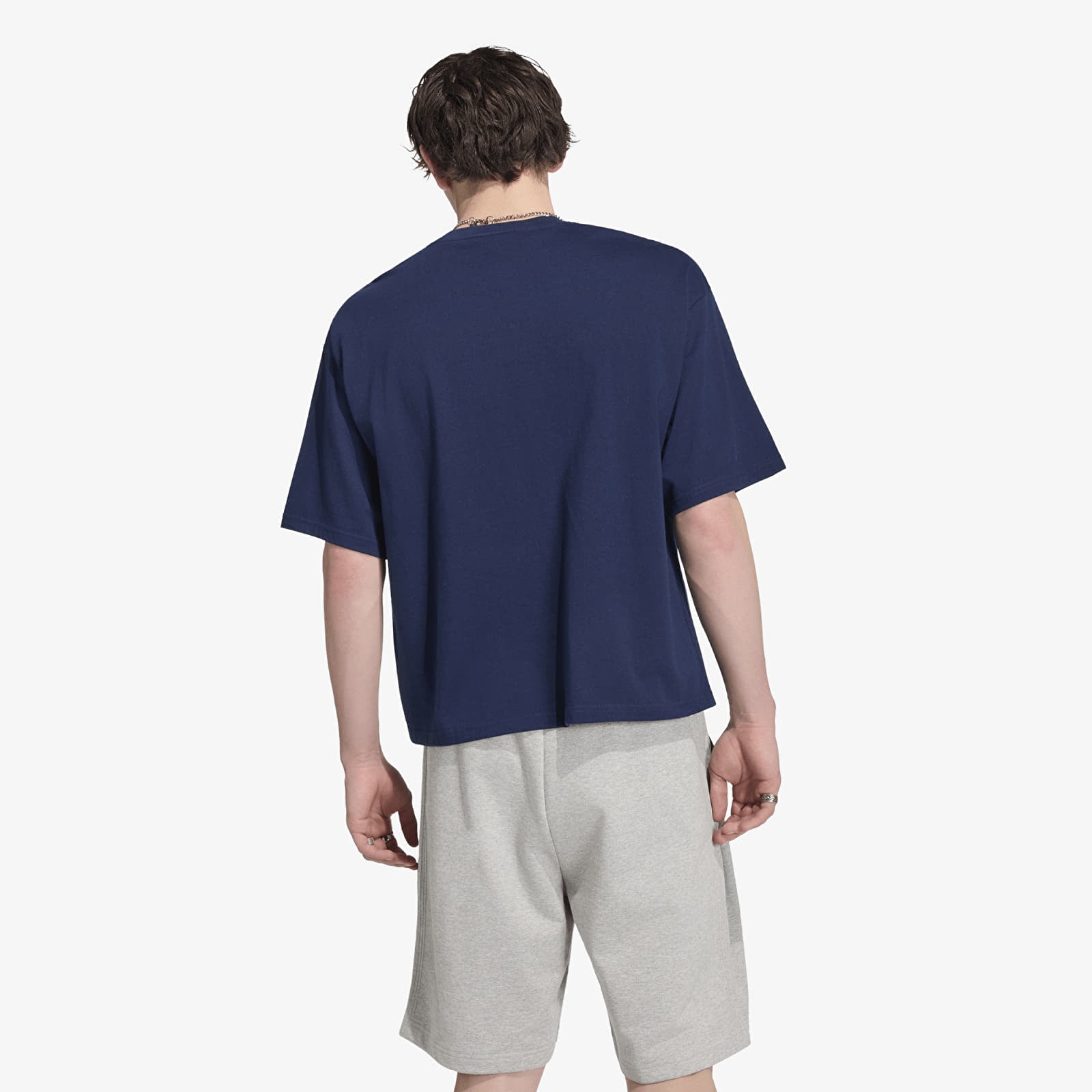 Heren T-shirts adidas Trefoil Essentials Oversized T-shirt Night Indigo