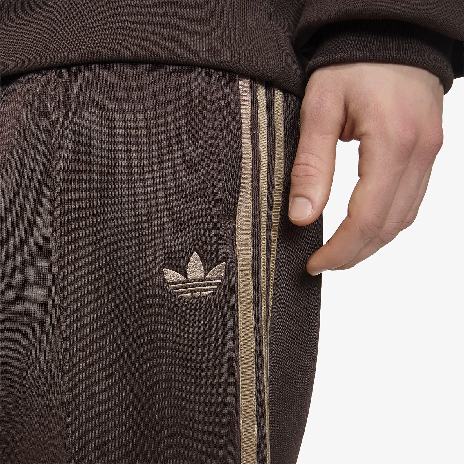 Men's trousers adidas Adicolor Spacer Baggy Trackpant Aurora Coffee