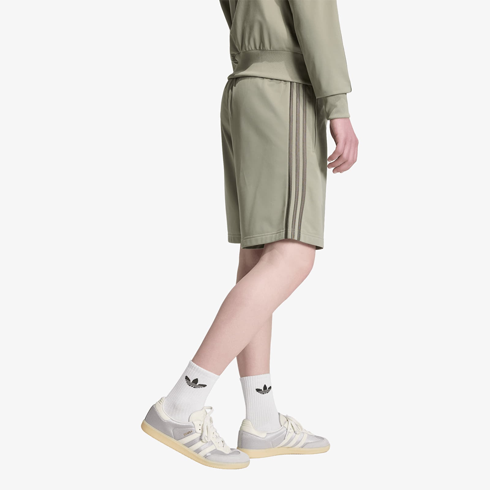 Shorts voor heren adidas Firebird Shorts Silver Pebble