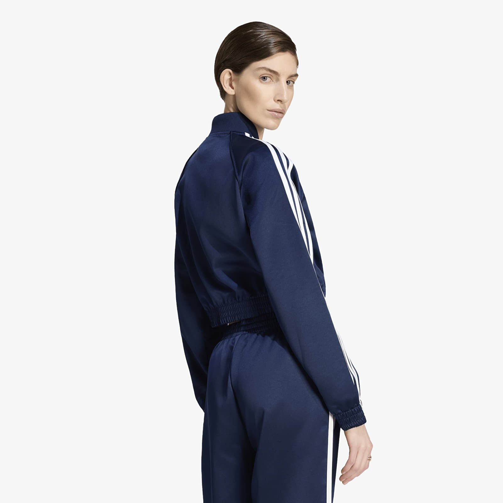Moteriškos striukės adidas Satin Sst Jacket Night Indigo/ White