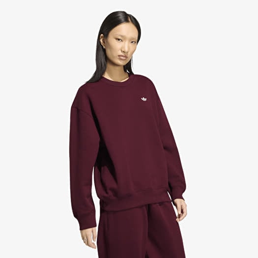 Sweatshirt adidas Essentials Crew Long Fleece Os Sweatshirt Maroon