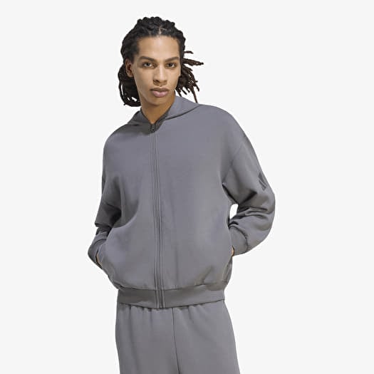 Kampsun adidas Soft Lux Full-Zip Hoodie Grey Five