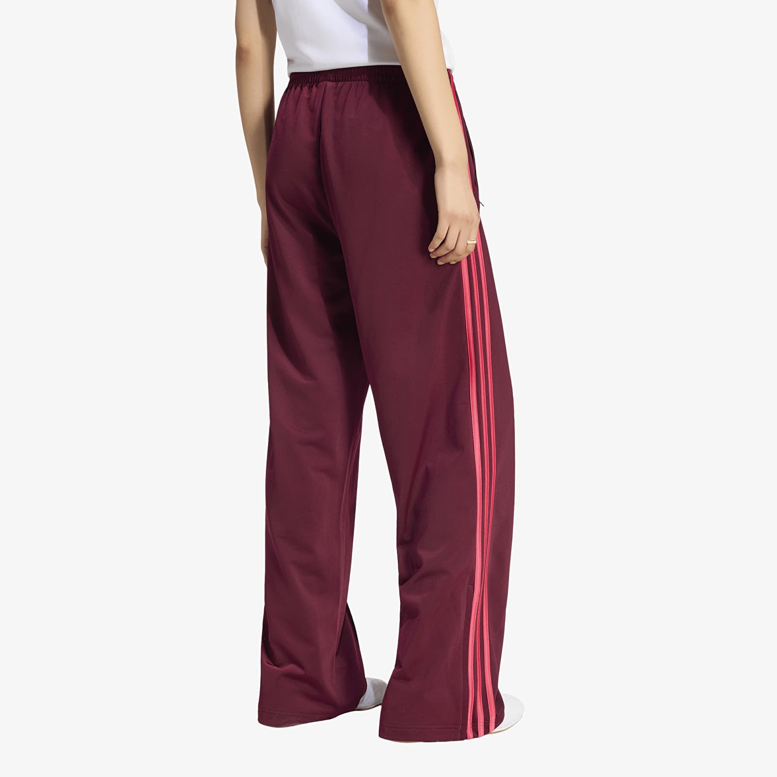 Women's Sweatpants adidas Firebird Loose Track Tracksuit Bottoms Maroon/ Power Pink