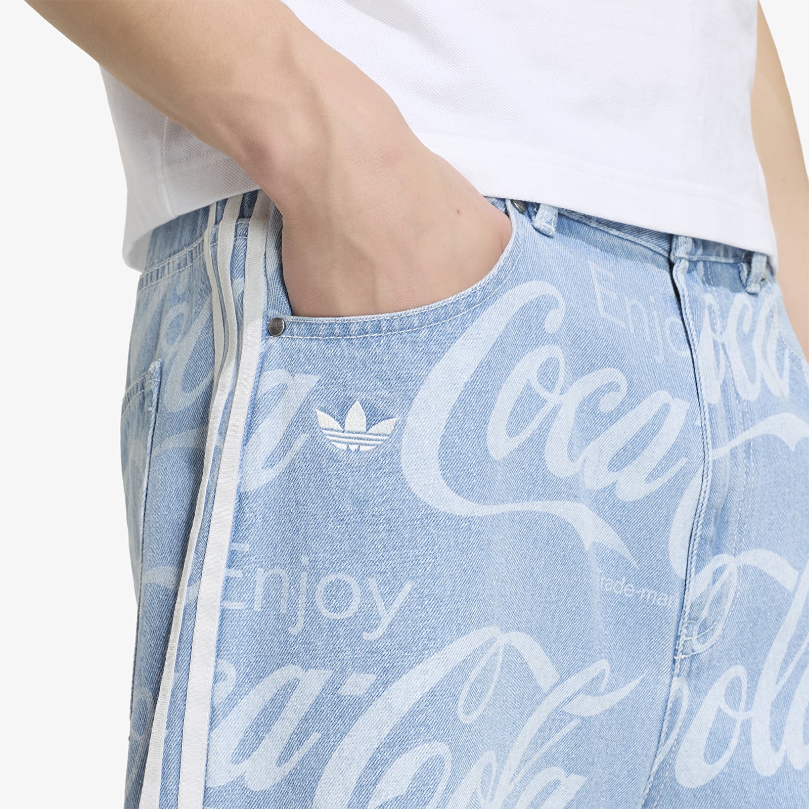 Men's shorts adidas x Coca Cola Classic Sport Denim Short Indigo Denim
