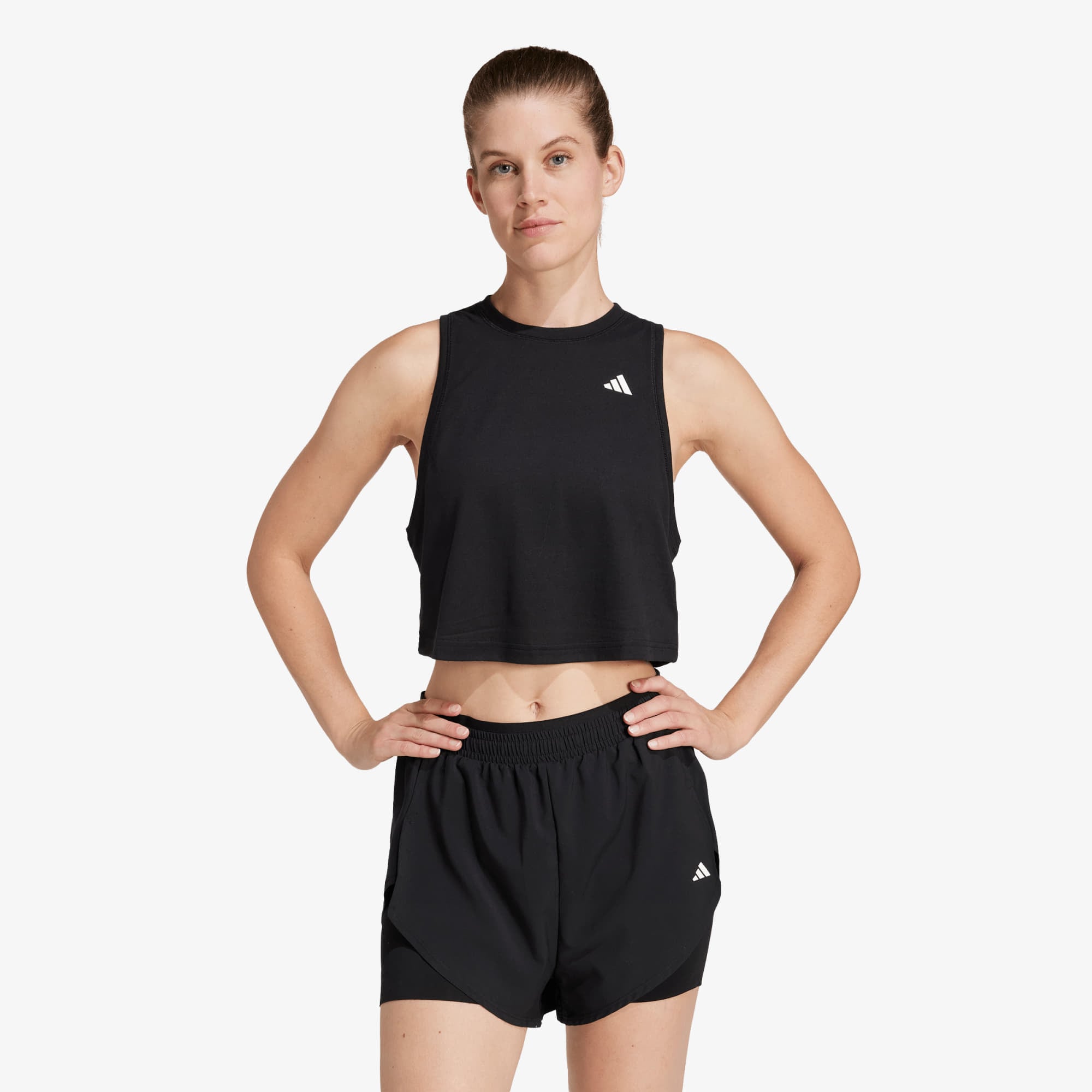 adidas Train Essentials Boxy Workout Tank Top Black M