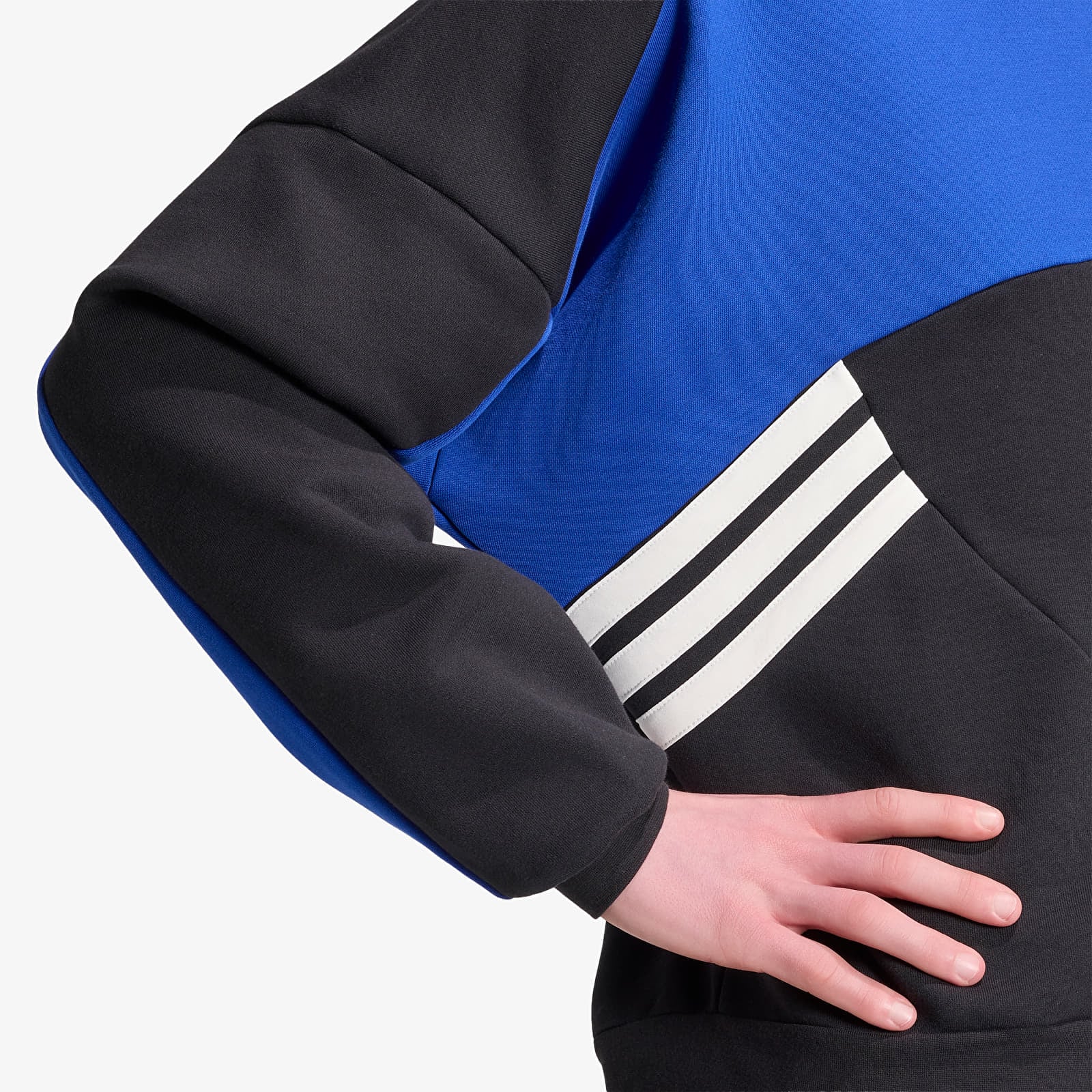 Men's sweatshirts adidas Cutline Crewneck Sweatshirt Black/ Team Royal Blue