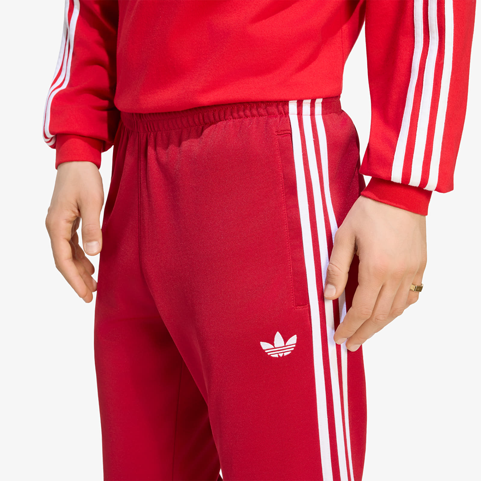 Moške trenirke  adidas Sst Tracksuit Pants Team Victory Red