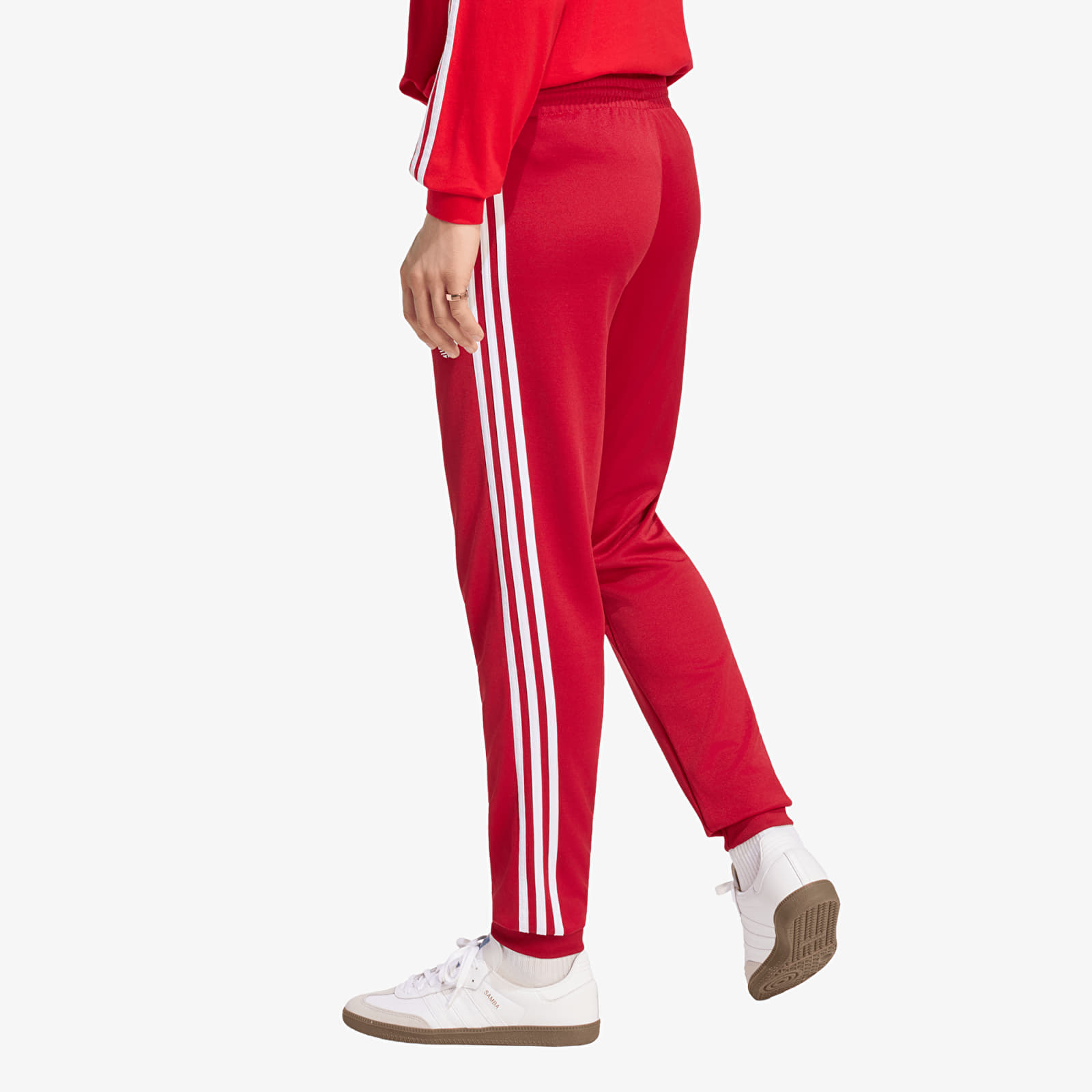 Moške trenirke  adidas Sst Tracksuit Pants Team Victory Red