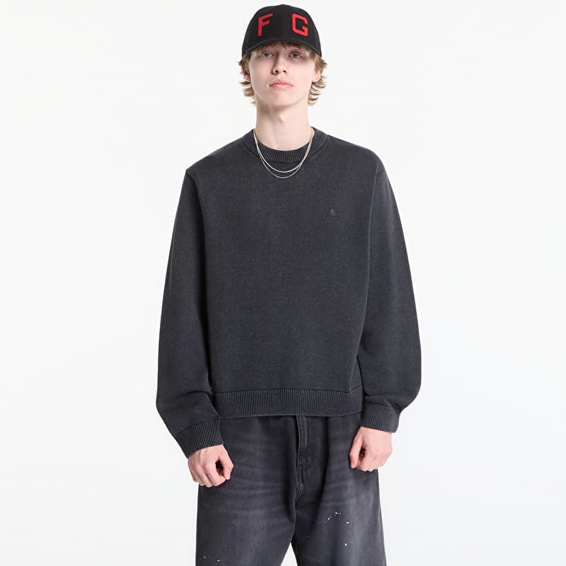 Suéter Carhartt WIP Kori Sweater UNISEX Black Garment Dyed