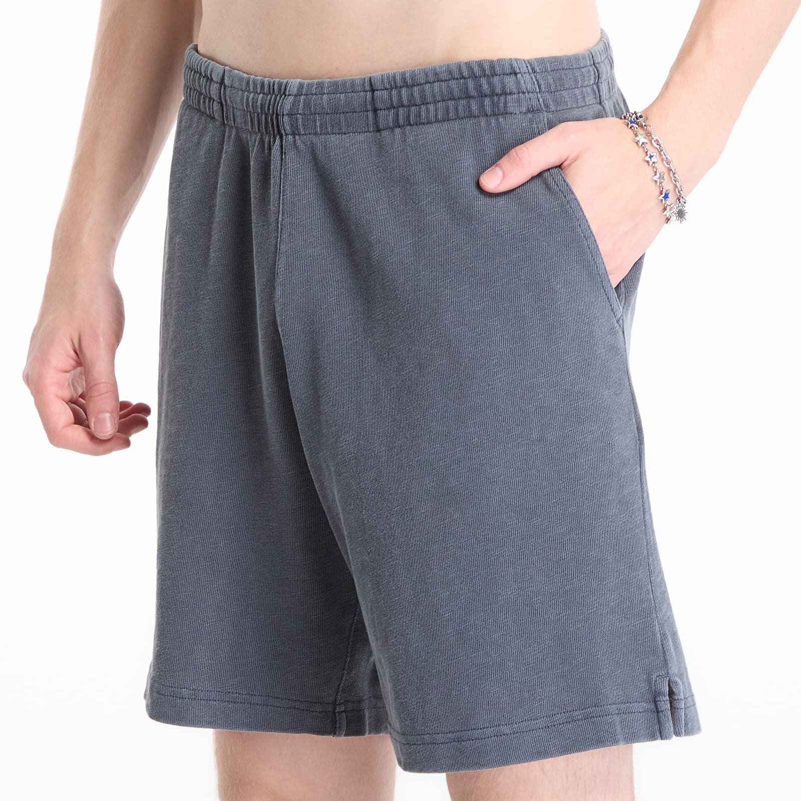 Men's shorts Carhartt WIP Harper Sweat Short Carbon Garment Dyed
