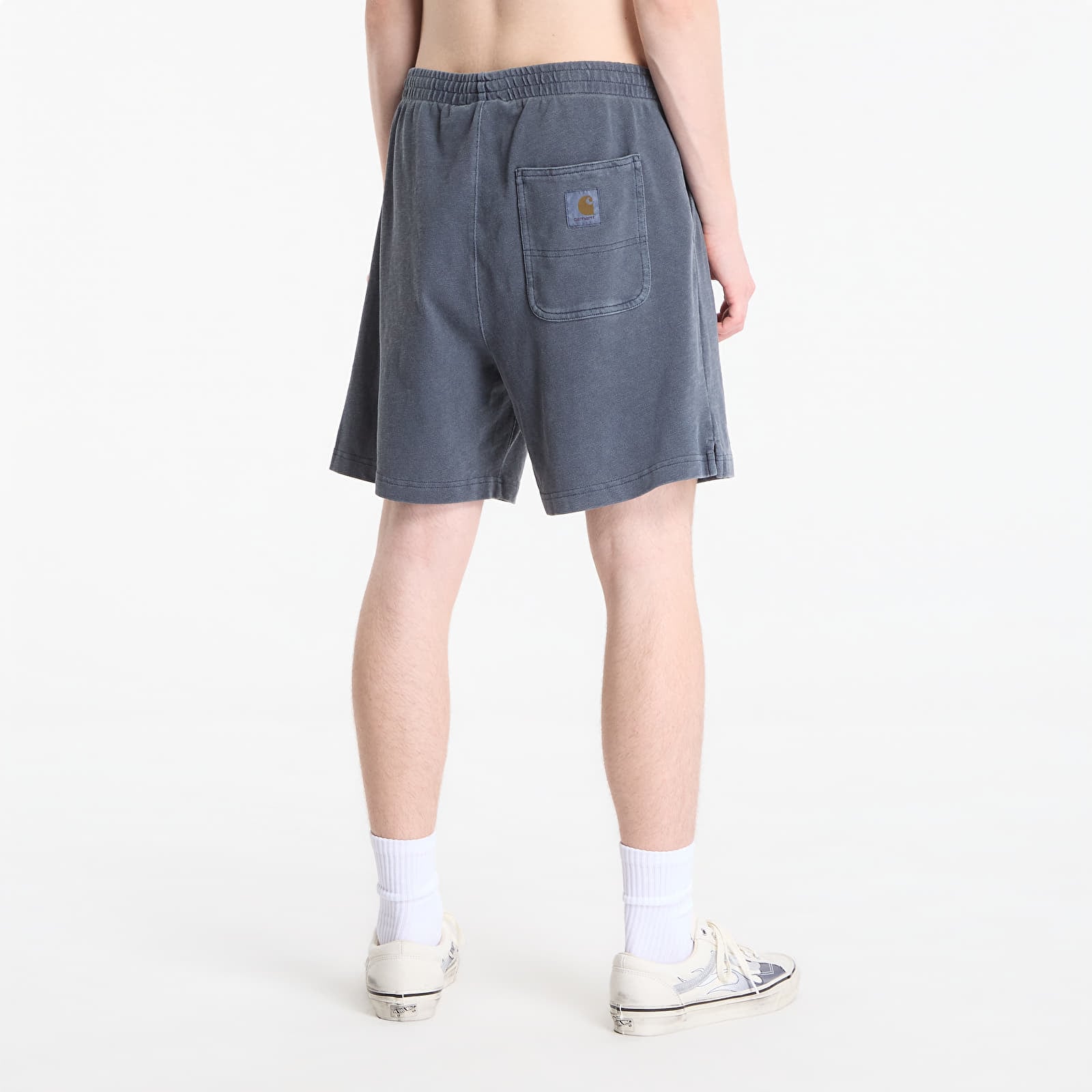 Men's shorts Carhartt WIP Harper Sweat Short Carbon Garment Dyed