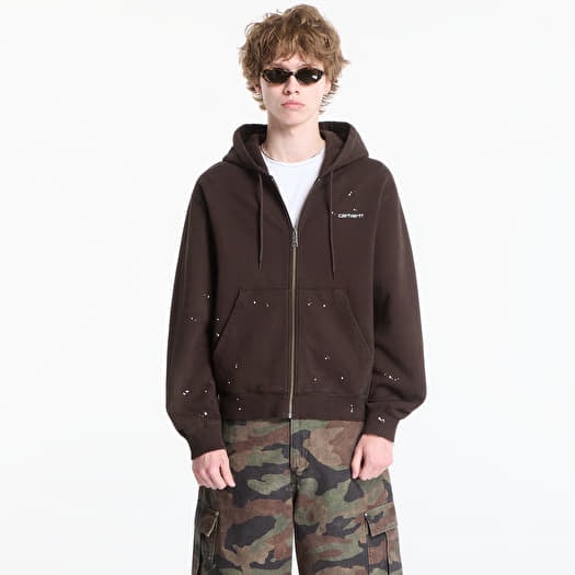 Džemperis Carhartt WIP Hooded Painter Jacket UNISEX Tobacco Destroy Wash, Splatter