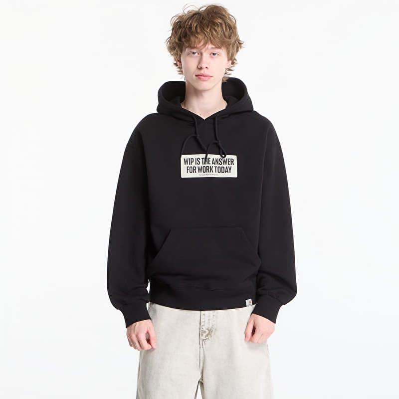 Sweatshirt Carhartt WIP Hooded Bumper Sticker Sweat UNISEX Black