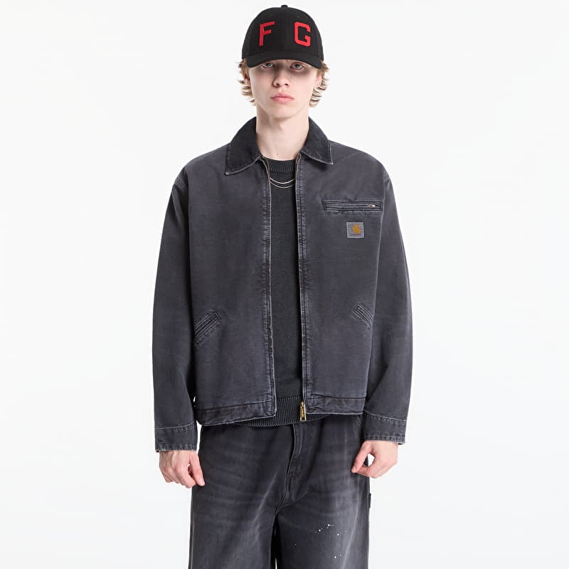 Carhartt WIP OG Detroit Jacket UNISEX Black/ Black Destroy Wash
