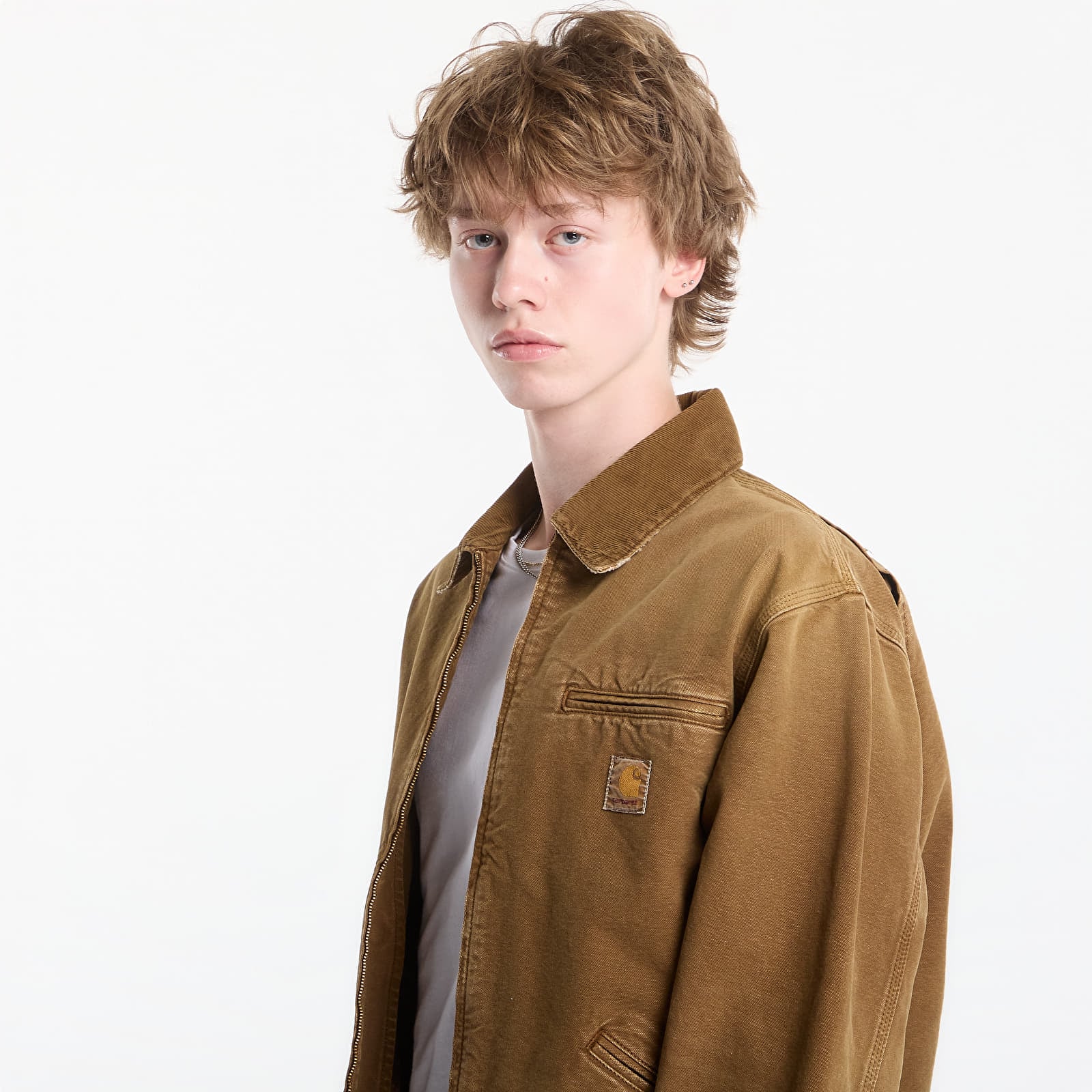 Herrenjacken Carhartt WIP OG Detroit Jacket UNISEX Hamilton Brown/ Hamilton Brown Destroy Wash