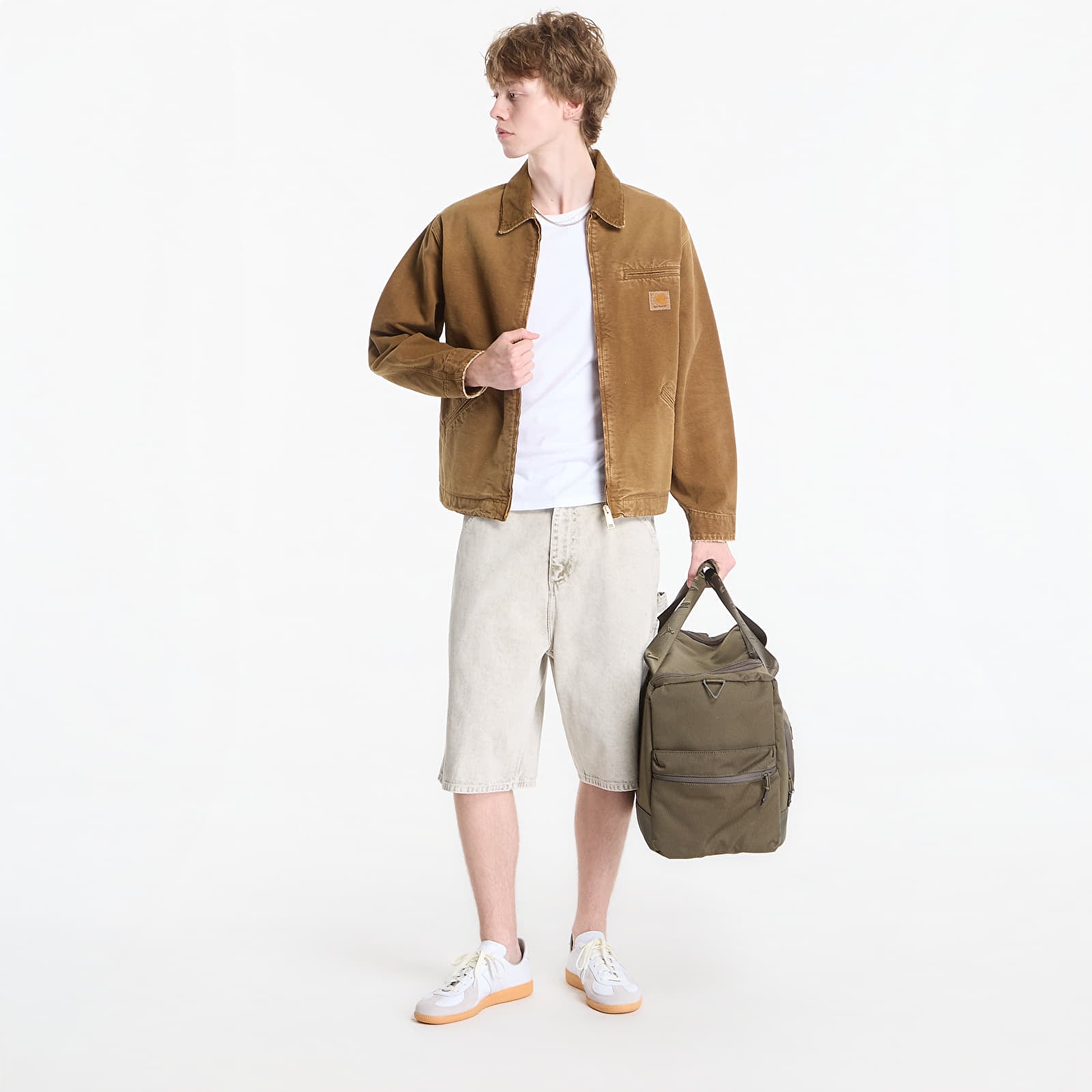 Herrenjacken Carhartt WIP OG Detroit Jacket UNISEX Hamilton Brown/ Hamilton Brown Destroy Wash
