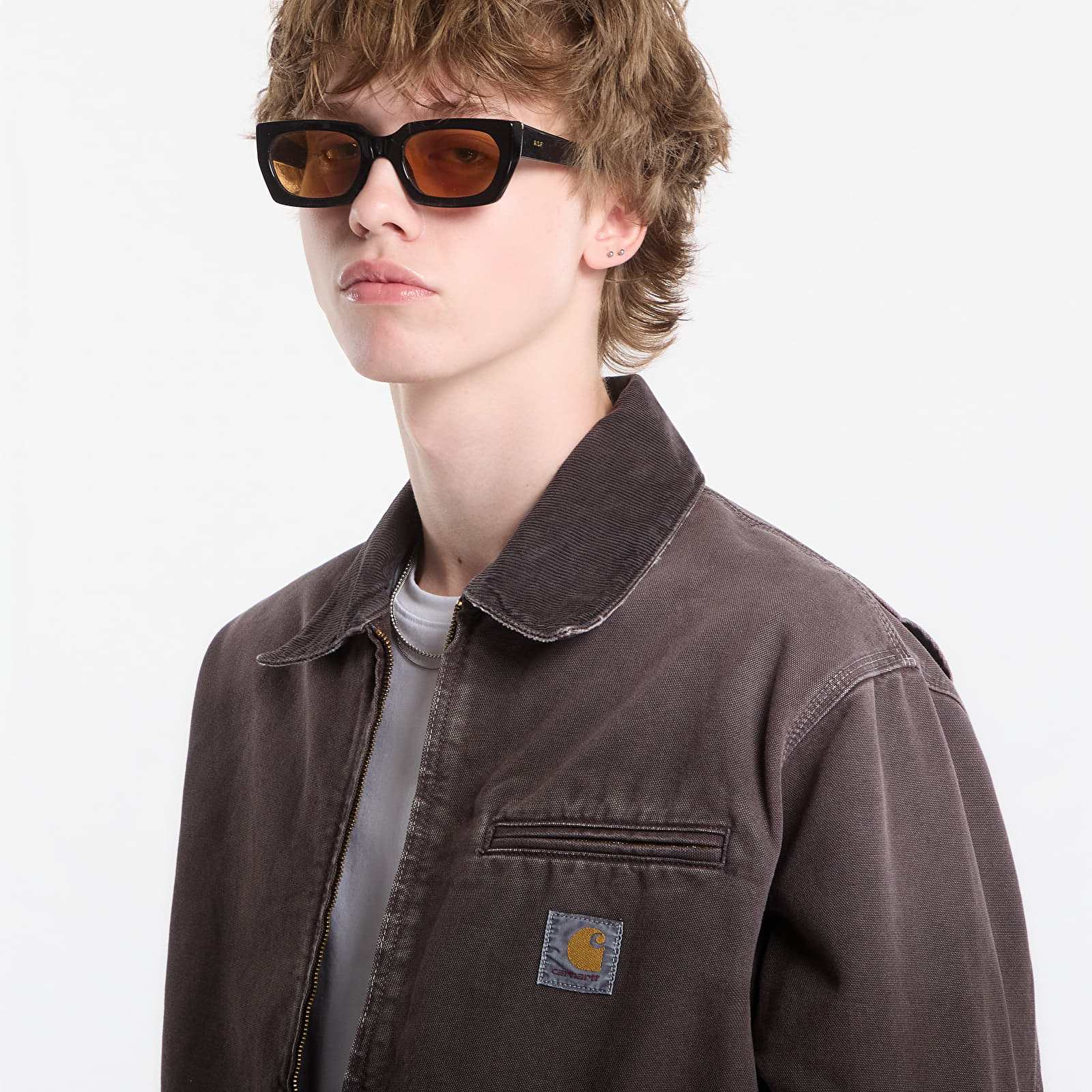 Pánske bundy Carhartt WIP OG Detroit Jacket UNISEX Tobacco/ Tobacco Destroy Wash