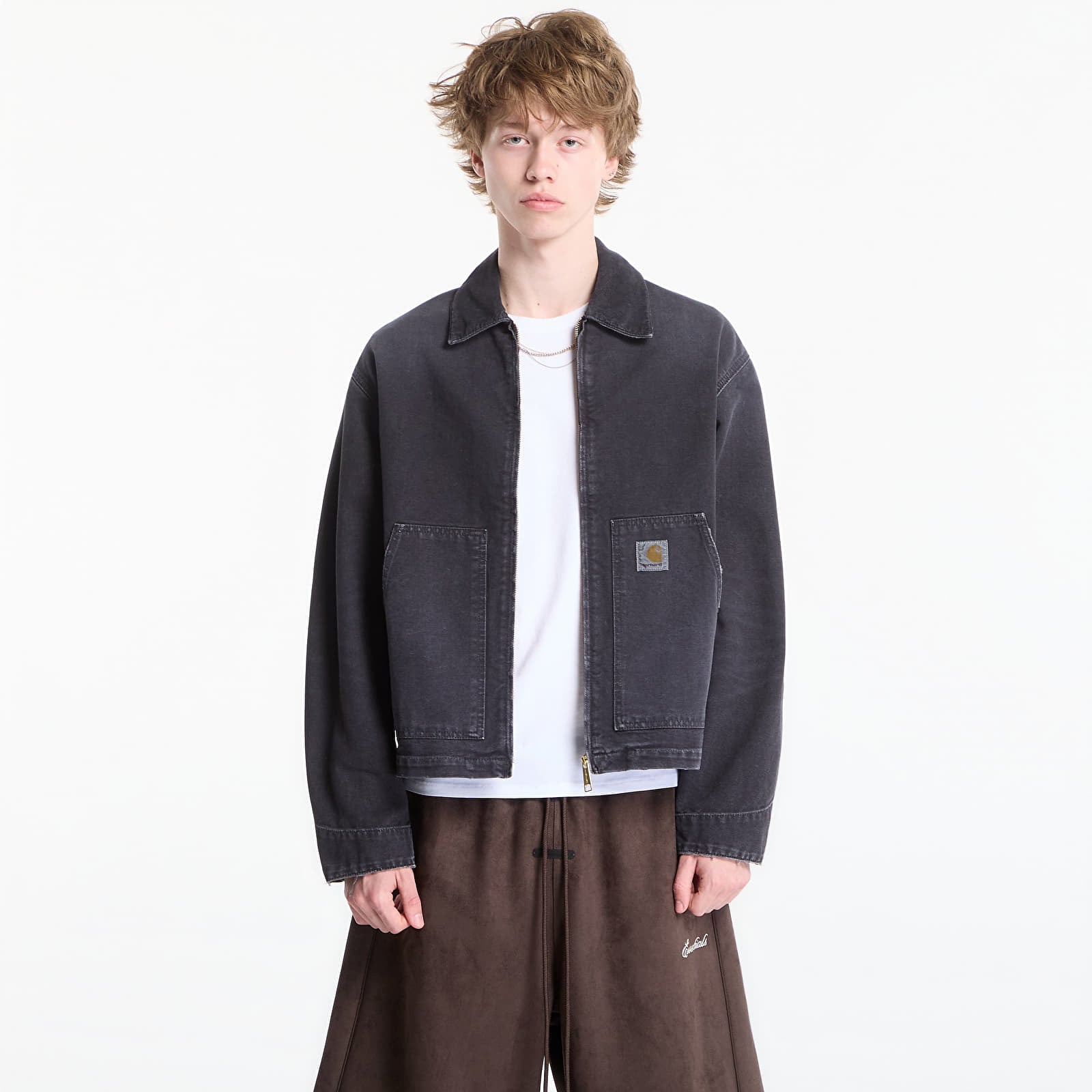 Herrenjacken Carhartt WIP OG Arcan Jacket UNISEX Black/ Black Destroy Wash