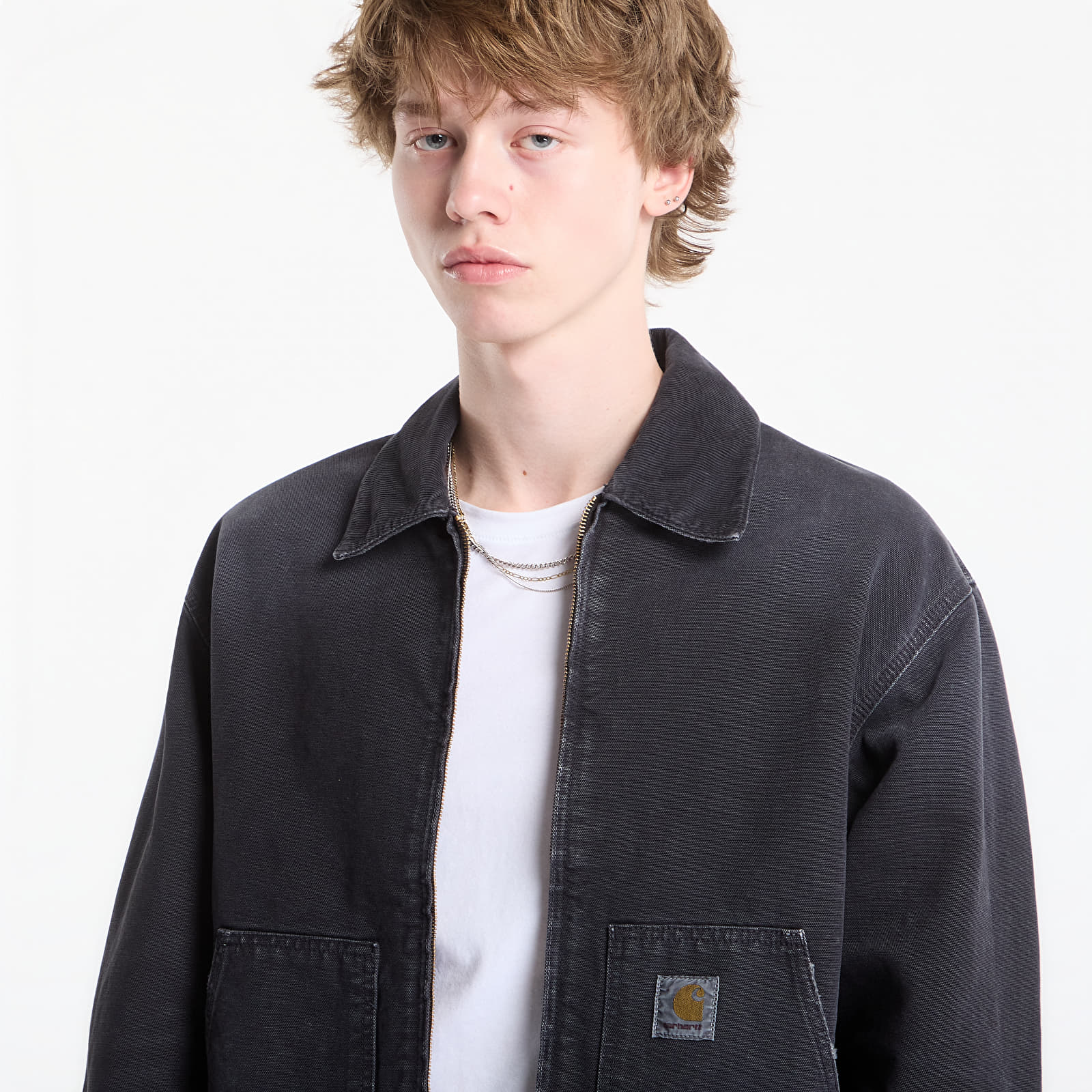 Herrenjacken Carhartt WIP OG Arcan Jacket UNISEX Black/ Black Destroy Wash