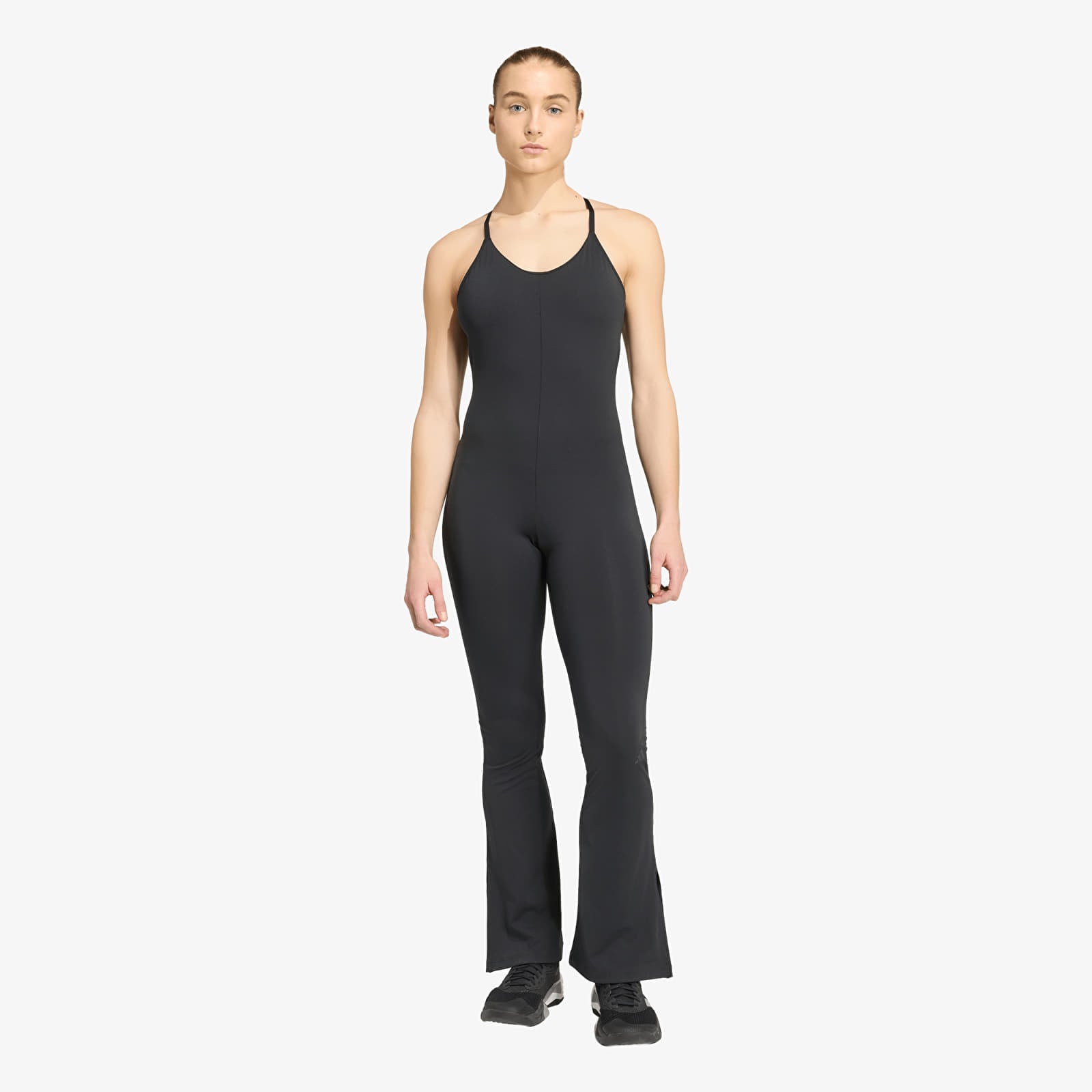Overalls adidas All Me Flare Onesie Black