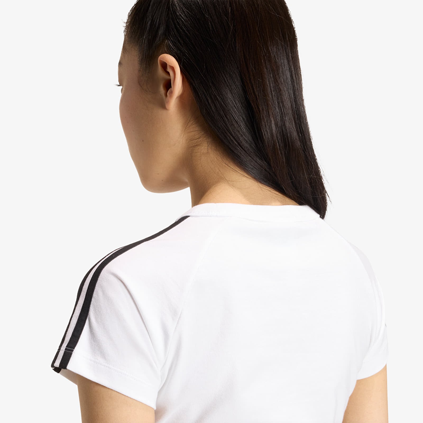 Tricouri femei adidas SST Baby T-shirt White/ White/ Black