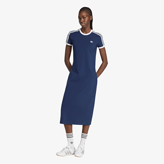 Klänning adidas 3-Stripes Dress Slim Night Indigo/ White