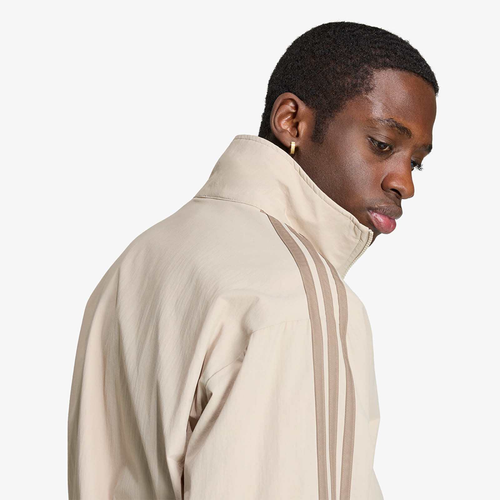 Pánské bundy adidas Firebird Woven Track Top Khaki Three