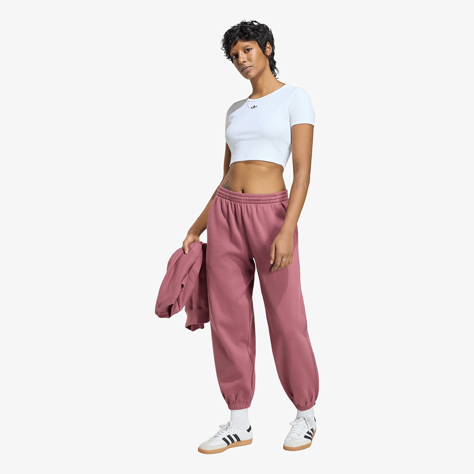 Сортивные штаны adidas Essentials Loose Fleece Joggers Quiet Crimson