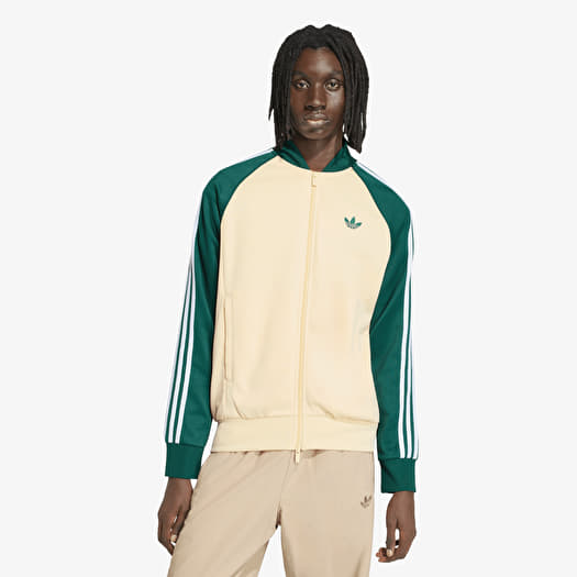 Толстовка adidas Sst Track Top Warm Vanilla/ Collegiate Green