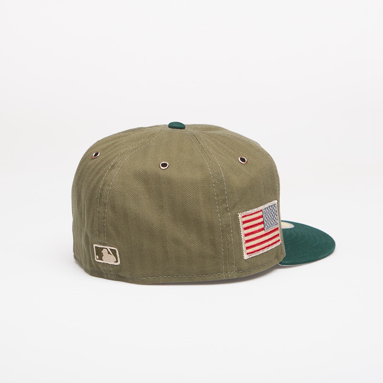 Mützen für Männer New Era 59FIFTY MLB American Herringbone Oakland Athletics Official Team Color