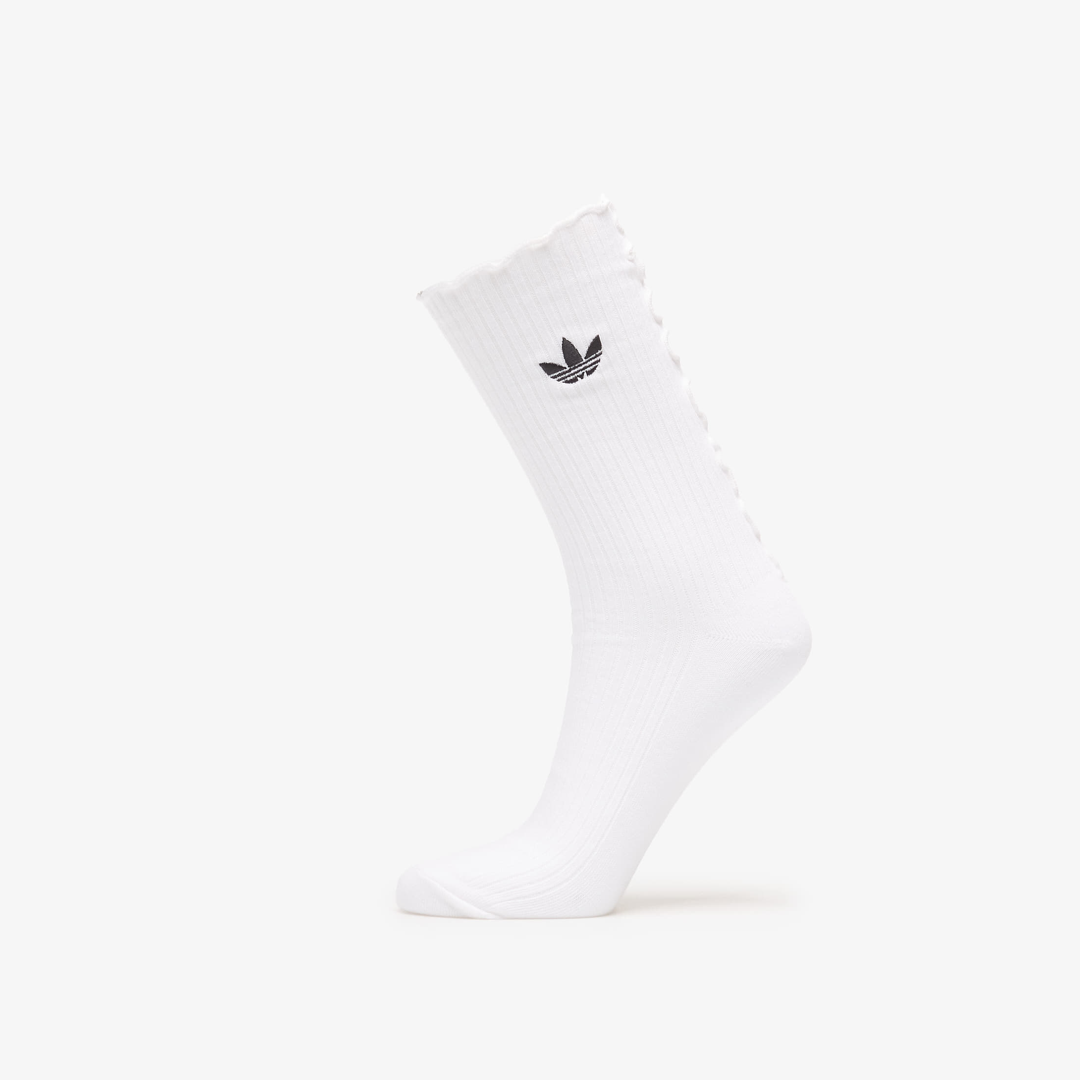 adidas Ruffle Crew Socks 2 Pairs Black/ White M