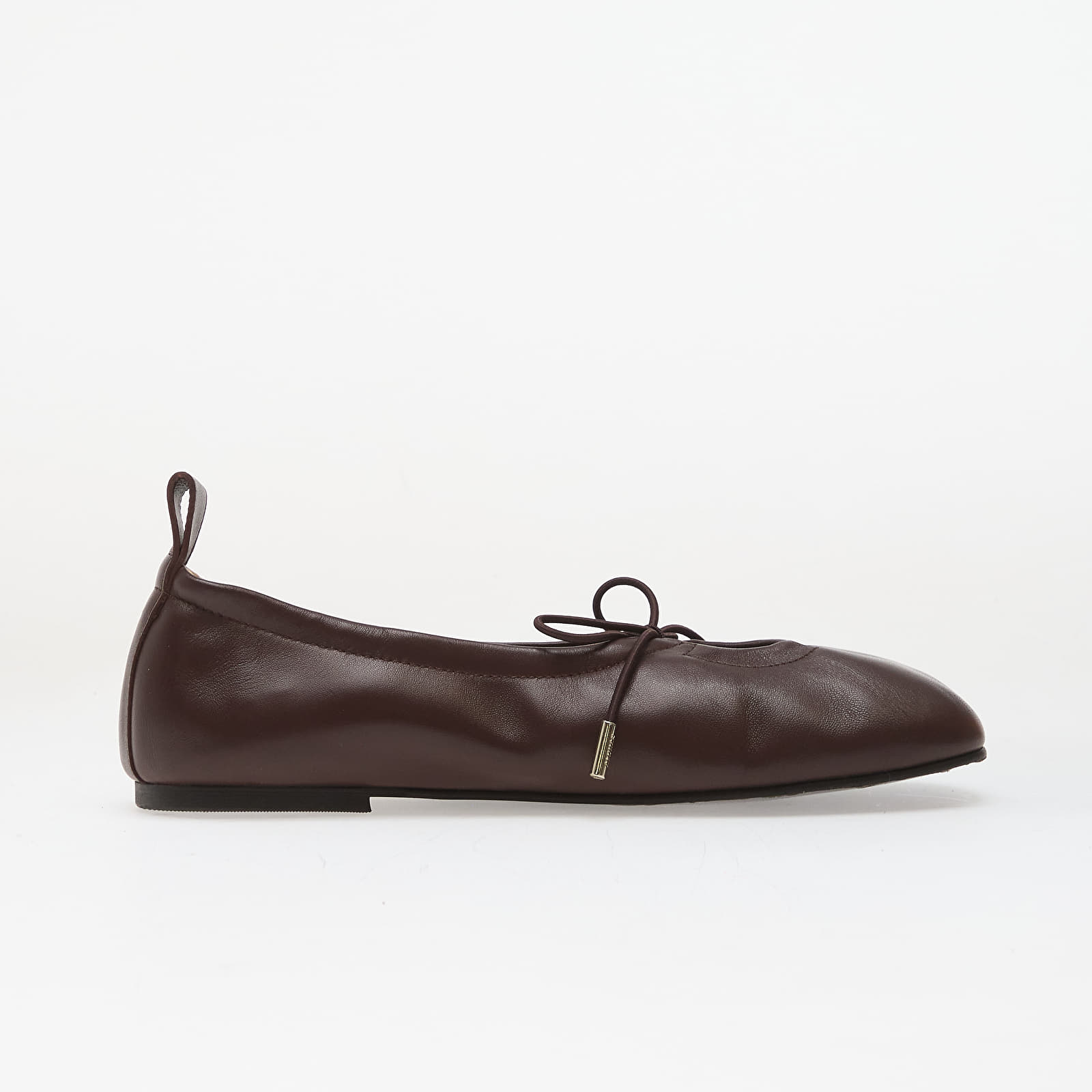 Ženski čevlji Alohas Rosalind Brown Leather Ballet Flats Coffee Brown