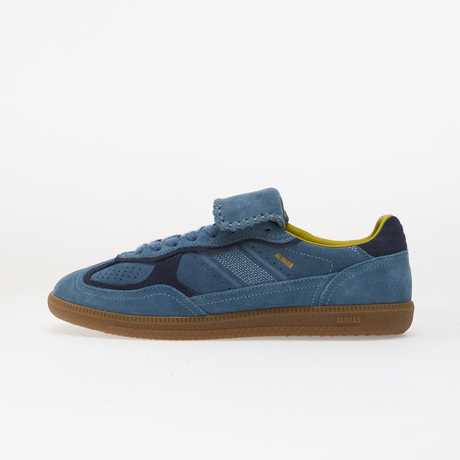 Women's sneakers and shoes Alohas Tb.490 Club Suede Blue Leather Sneakers Dusk Blue
