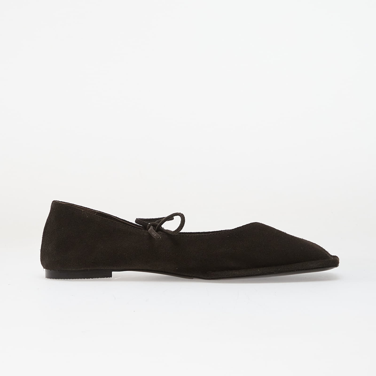 Încălțăminte și sneakerși pentru femei Alohas Sway Suede Coffee Brown Leather Ballet Flats Coffee Brown