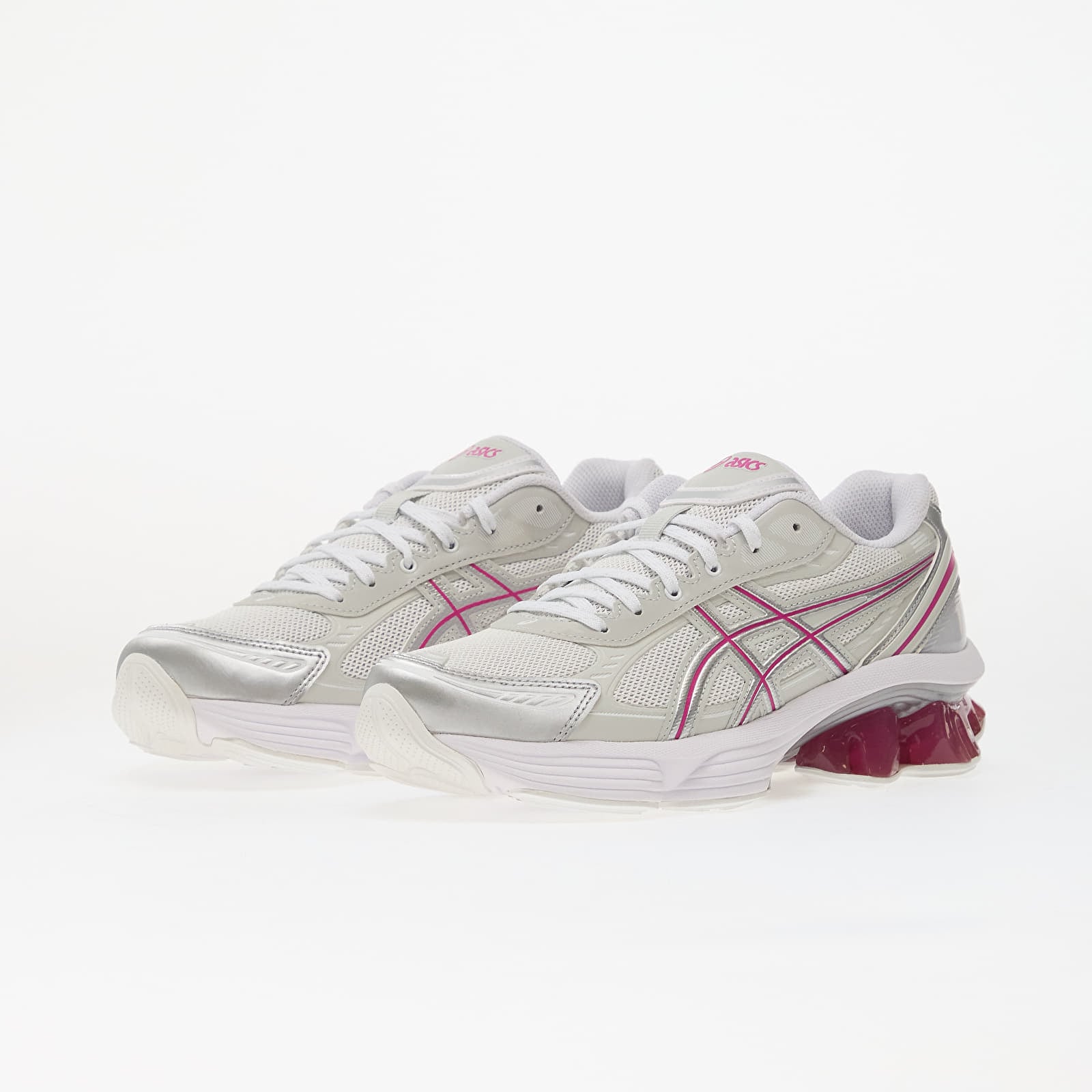Miesten lenkkarit ja kengät Asics Gel-Kinetic Fluent White/ Pure Silver