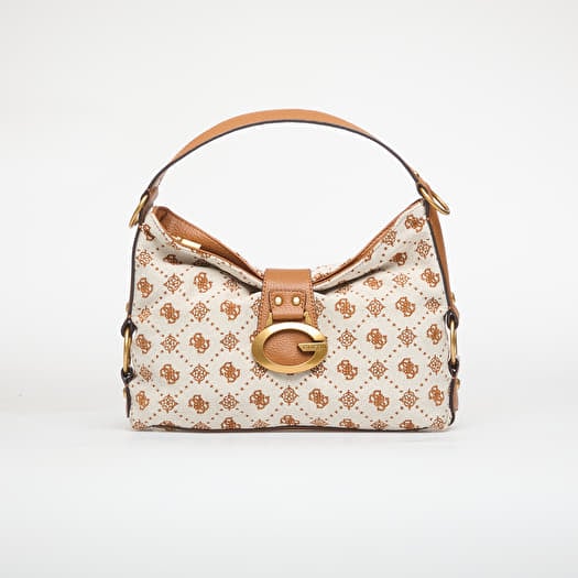Bolsa GUESS Camden Shoulder Bag Cognac Logo
