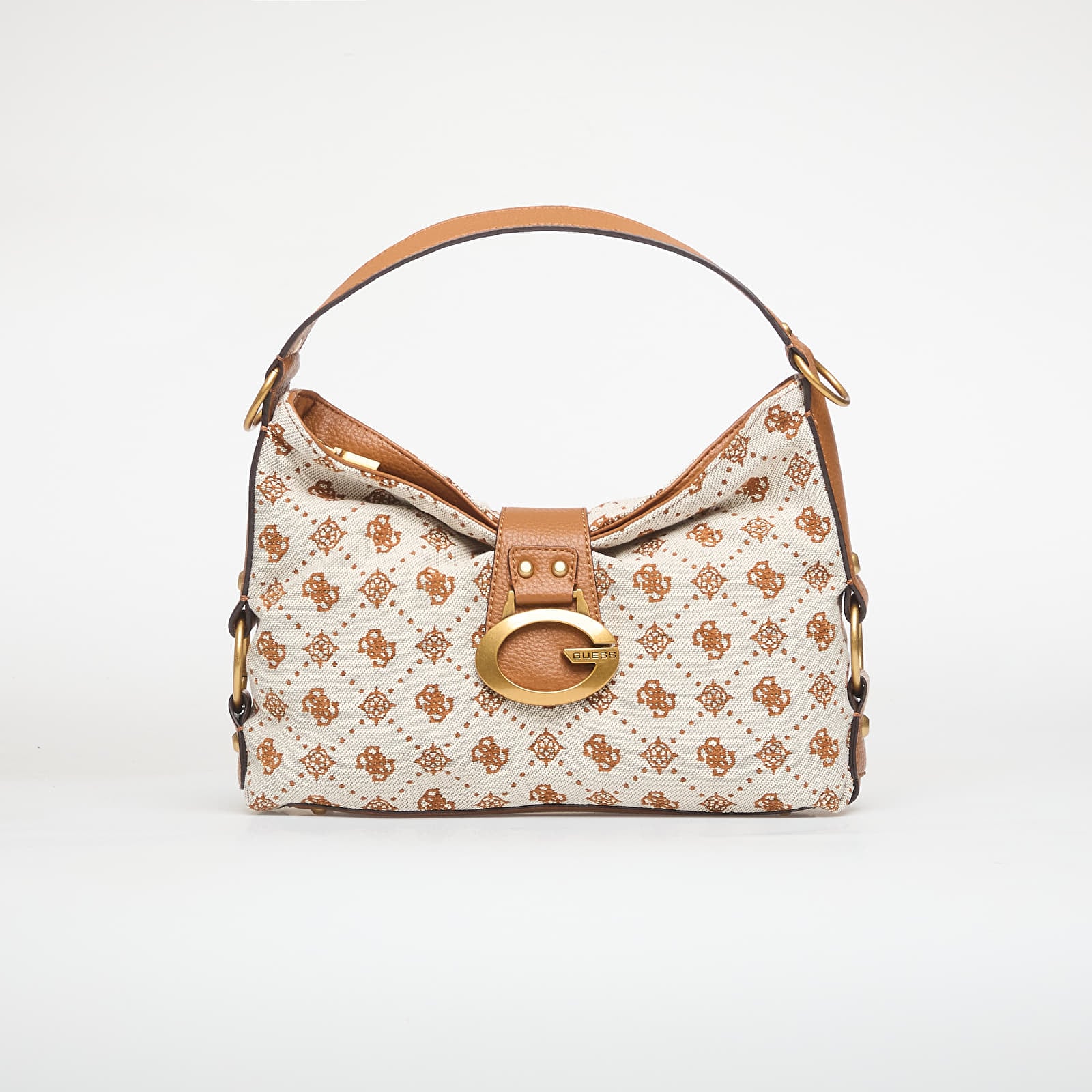 Skuldertasker GUESS Camden Shoulder Bag Cognac Logo