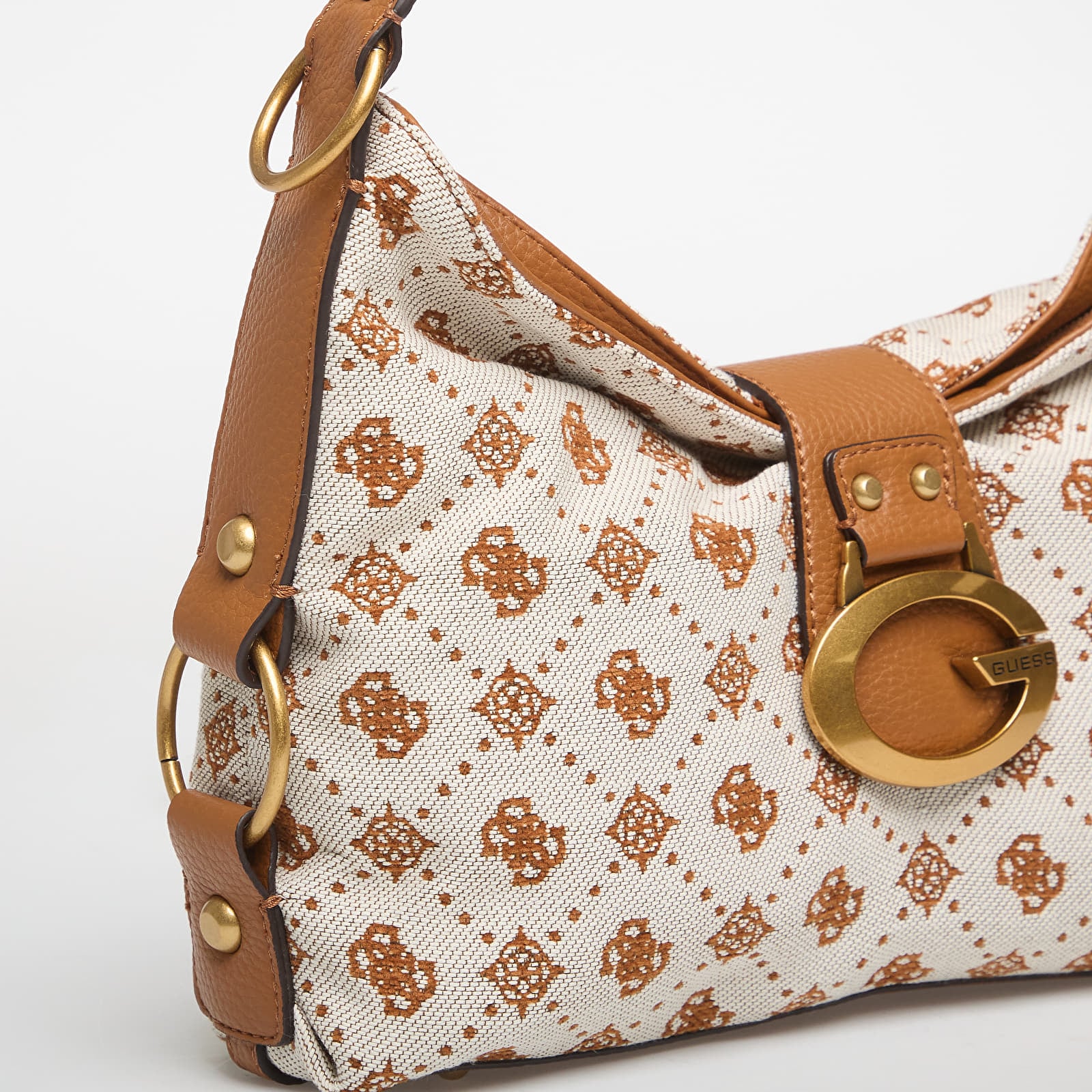 Skuldertasker GUESS Camden Shoulder Bag Cognac Logo