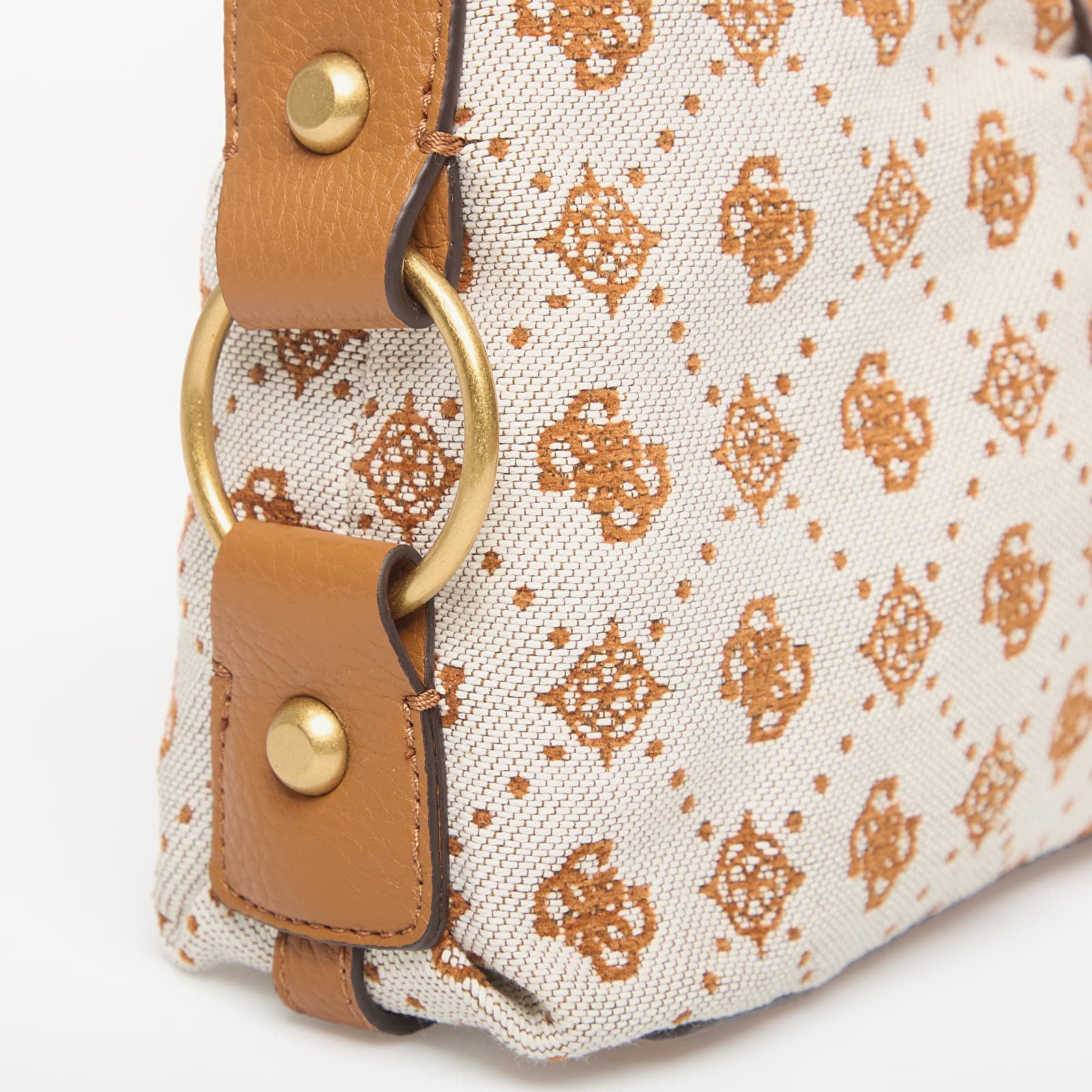 Skuldertasker GUESS Camden Shoulder Bag Cognac Logo