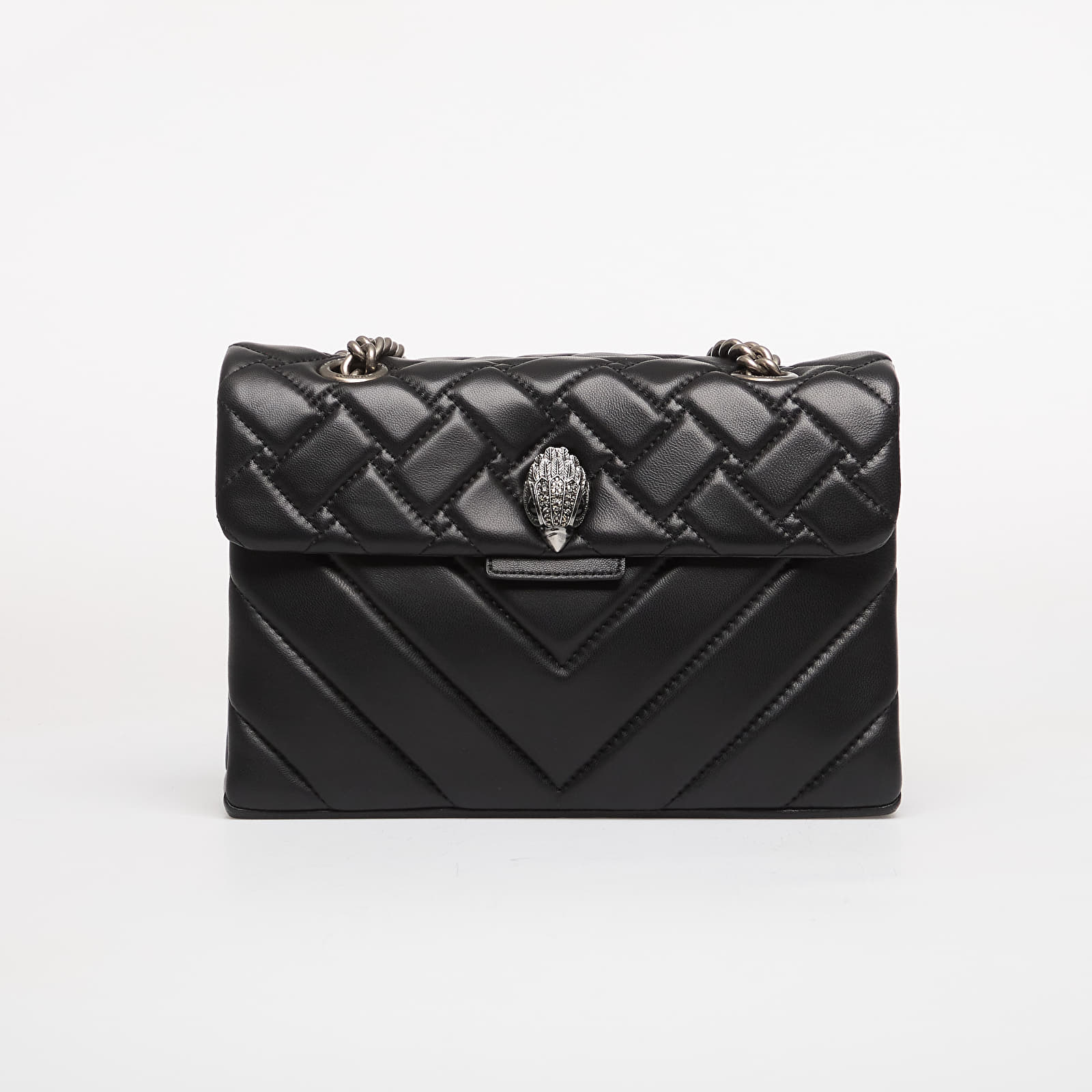 Kabelky Kurt Geiger Leather Kensington X Bag Black/ Comb
