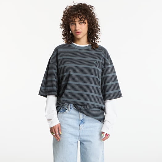 Футболка Carhartt WIP S/S Hanson T-Shirt UNISEX Hanson Stripe, Kale Green