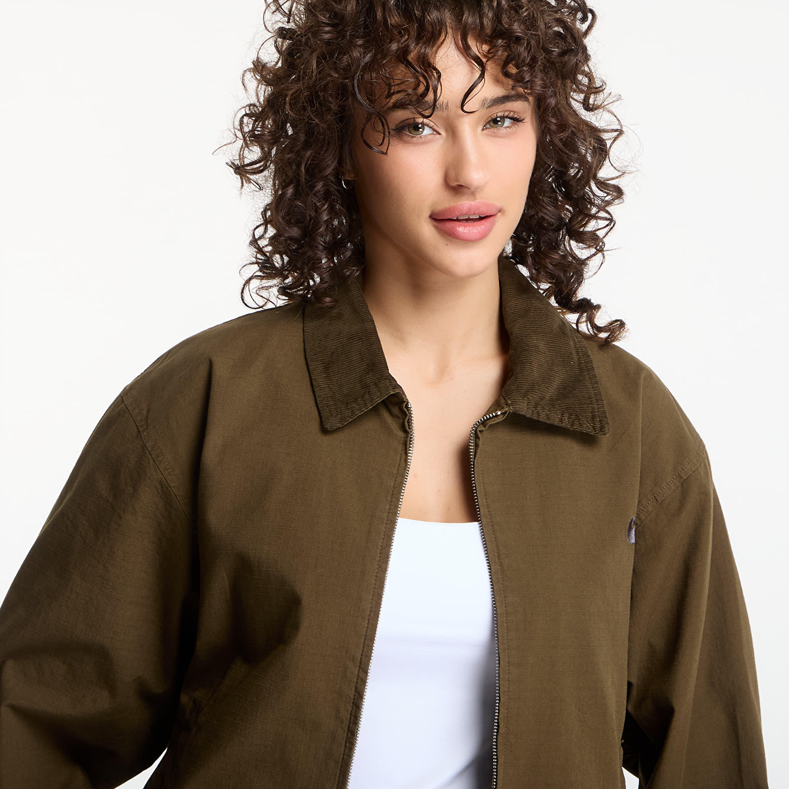 Men's jackets Carhartt WIP Madison Ripstop Jacket UNISEX Dark Beech/ Black Garment Dyed
