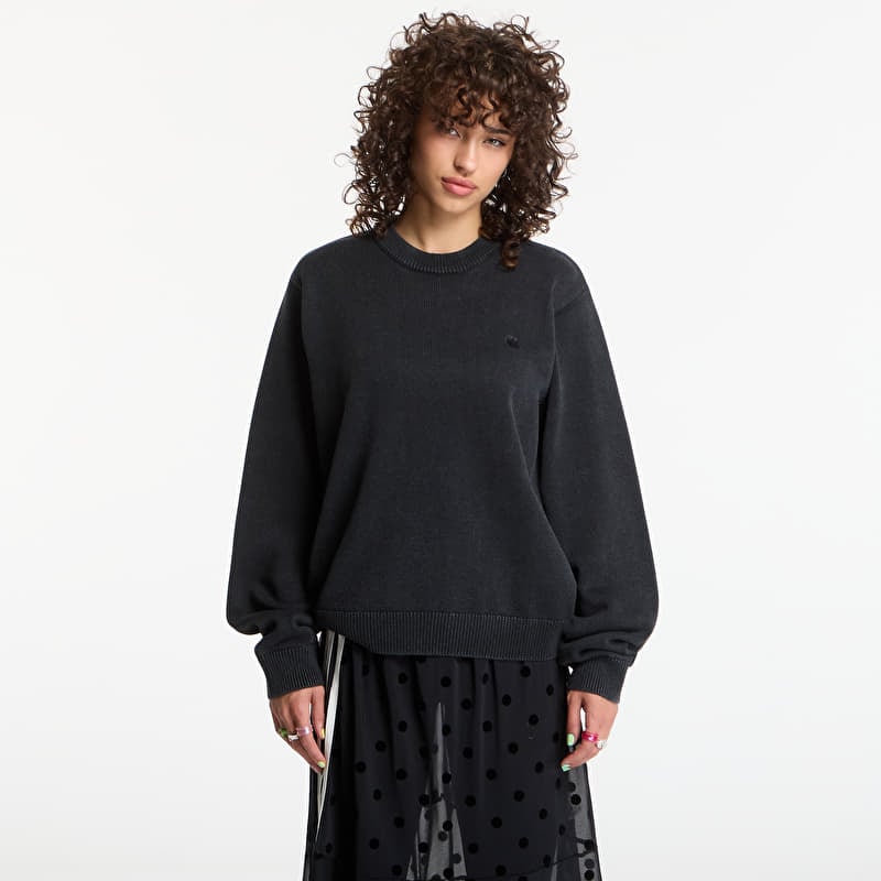 Džemperis Carhartt WIP Kori Sweater UNISEX Black Garment Dyed