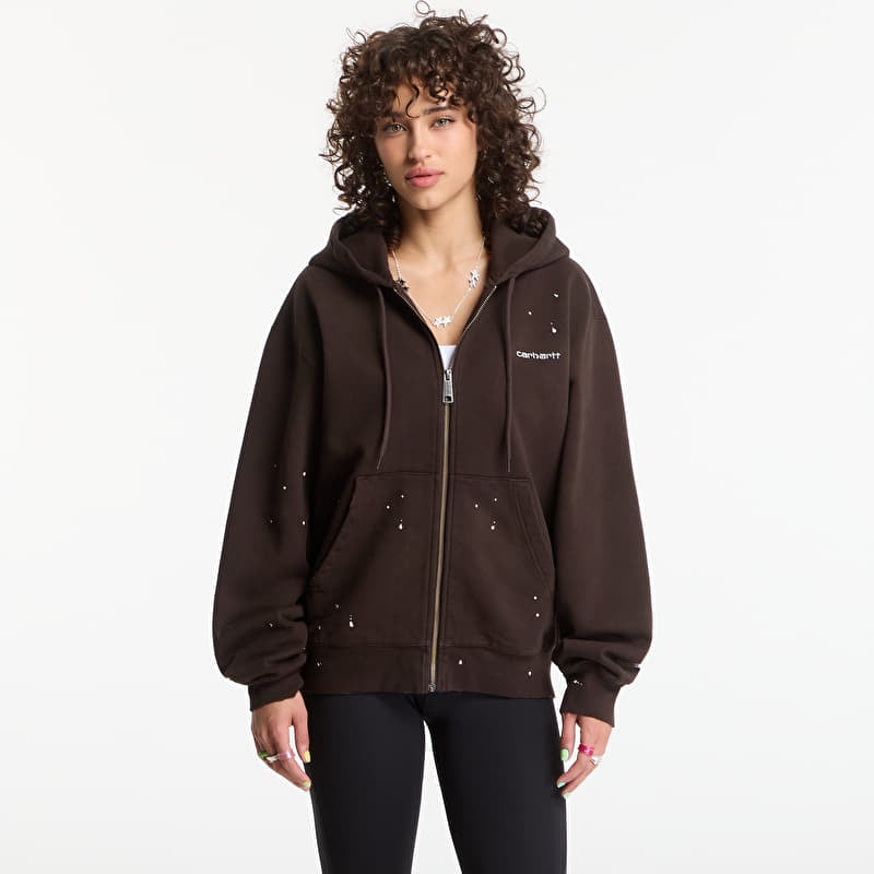 Sudadera Carhartt WIP Hooded Painter Jacket UNISEX Tobacco Destroy Wash, Splatter