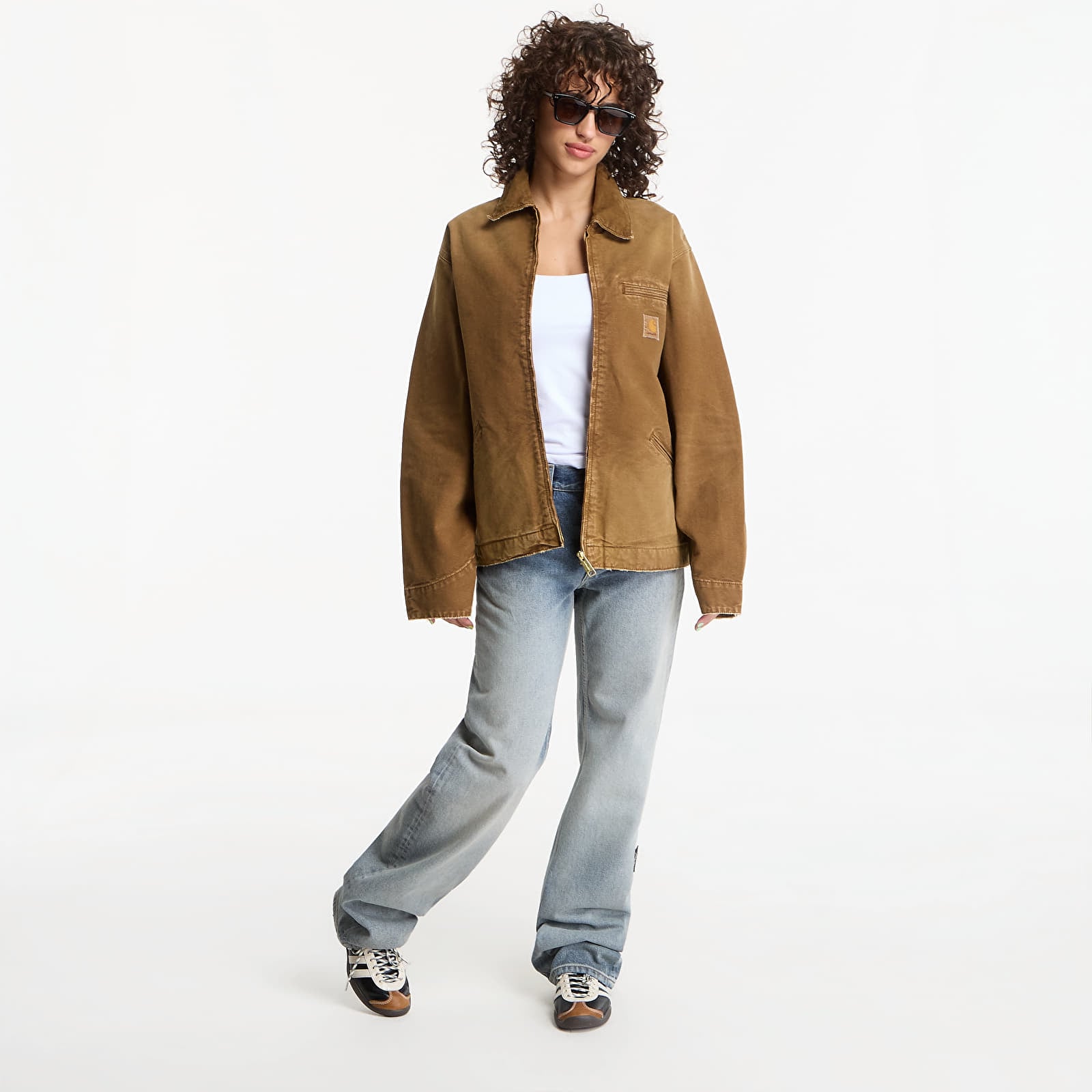 Herrenjacken Carhartt WIP OG Detroit Jacket UNISEX Hamilton Brown/ Hamilton Brown Destroy Wash