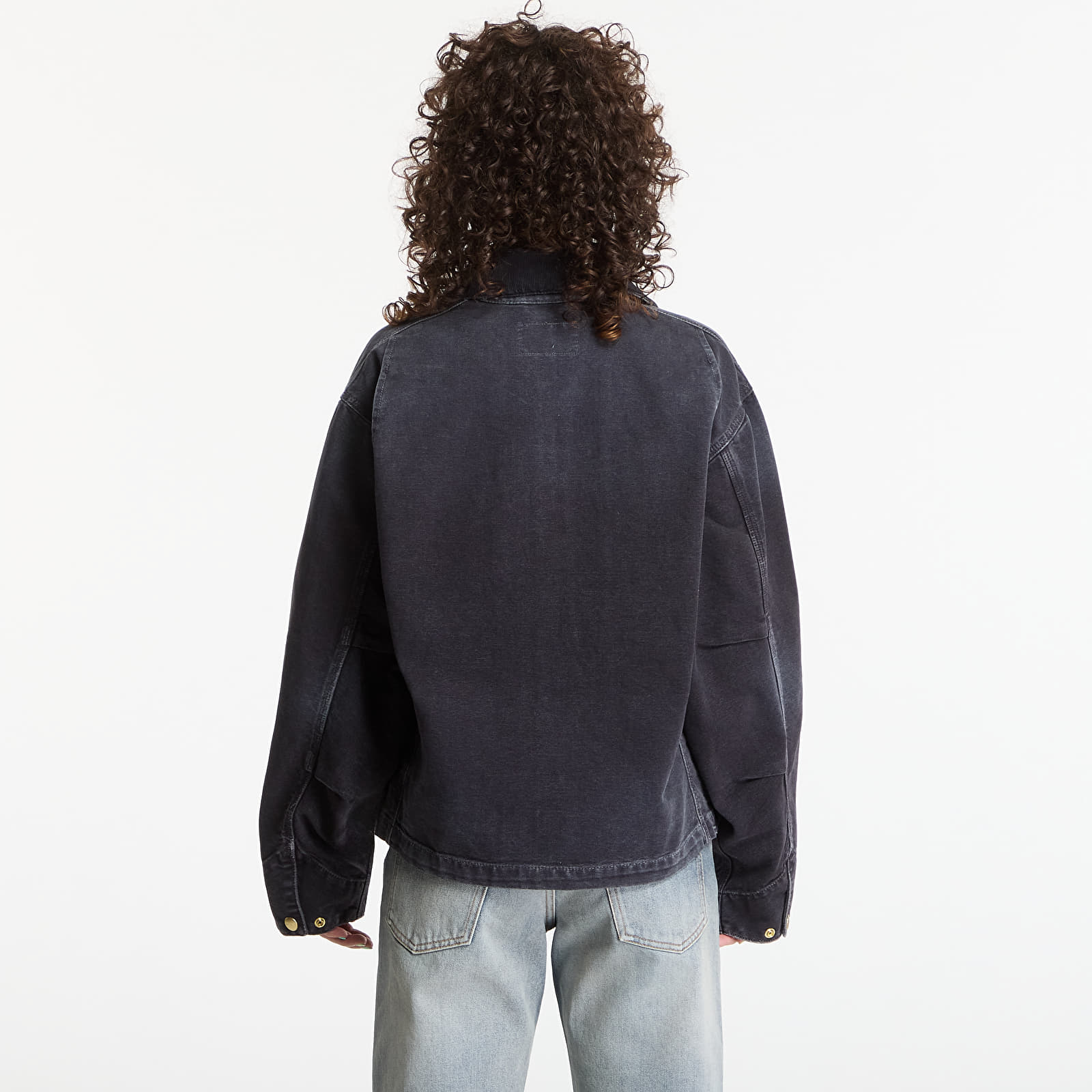 Herrenjacken Carhartt WIP OG Arcan Jacket UNISEX Black/ Black Destroy Wash