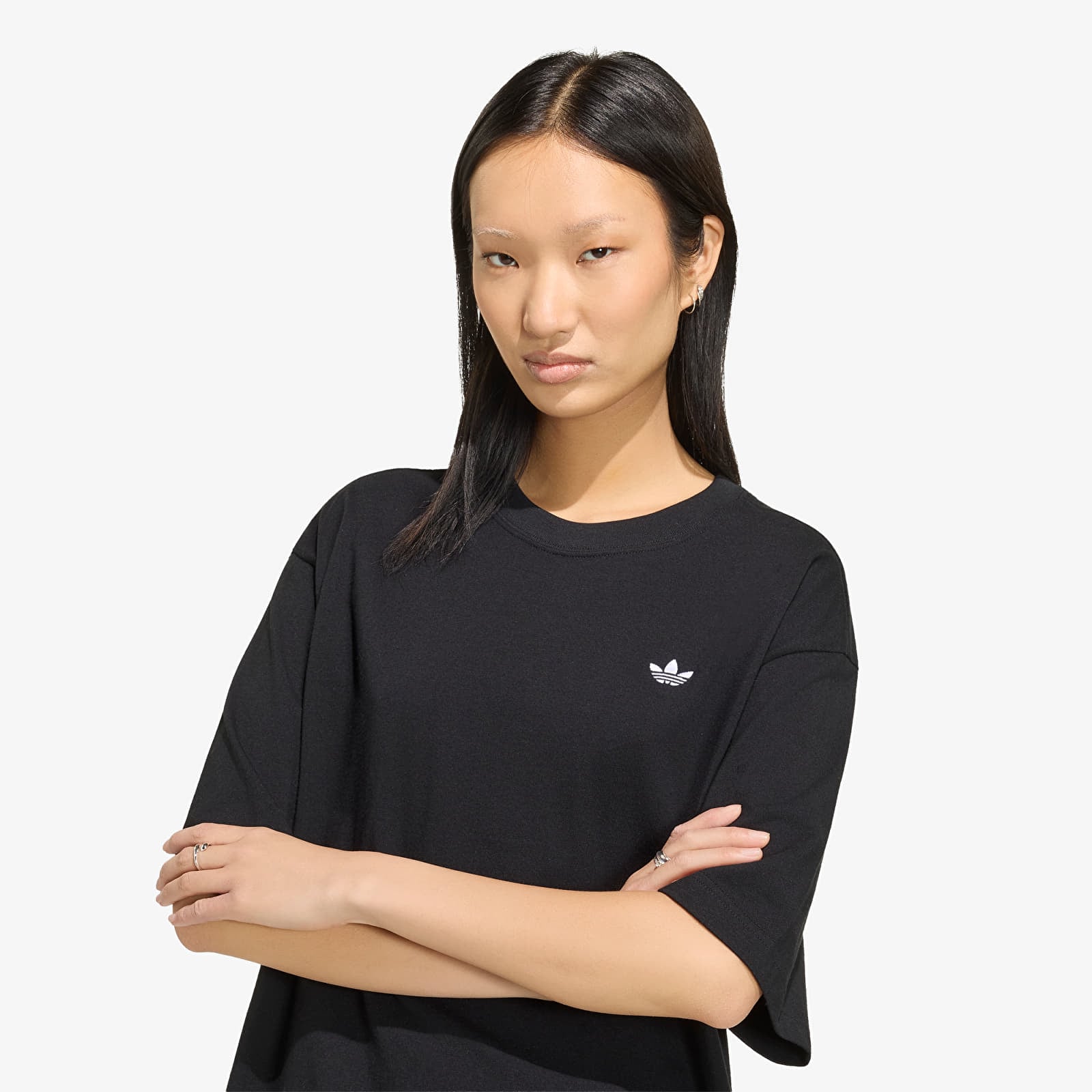 T-shirts til kvinder adidas Essentials Boyfriend T-shirt Black