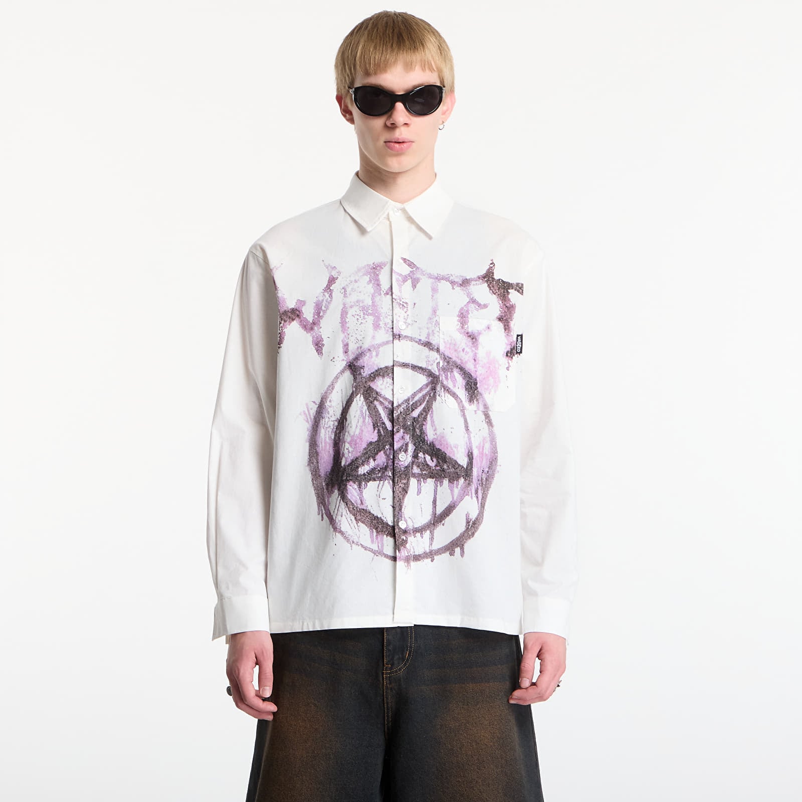 Ανδρικά πουκάμισα Wasted Paris Banshee Shirt Natural White